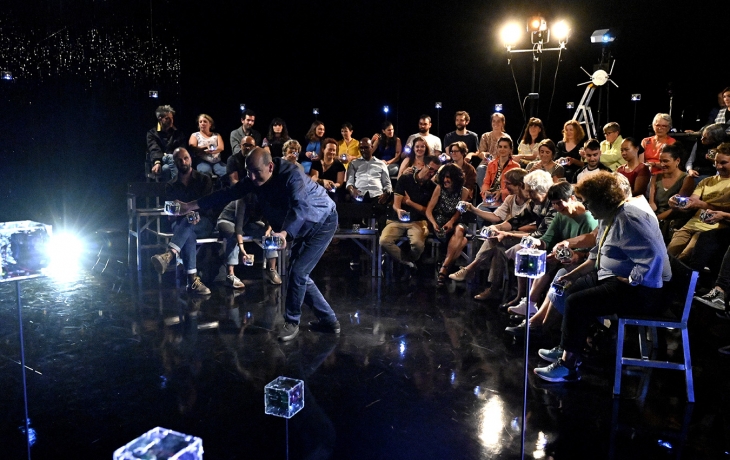 Interaction entre le public et Thomas Sillard 