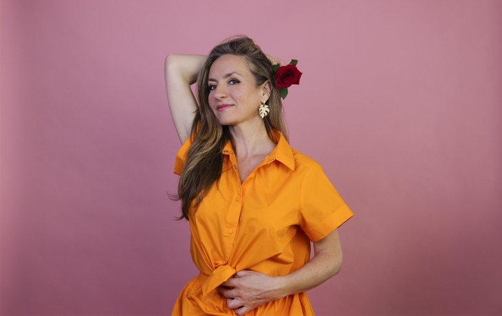Portrait photo de la violoncelliste Geneviève Laurenceau
