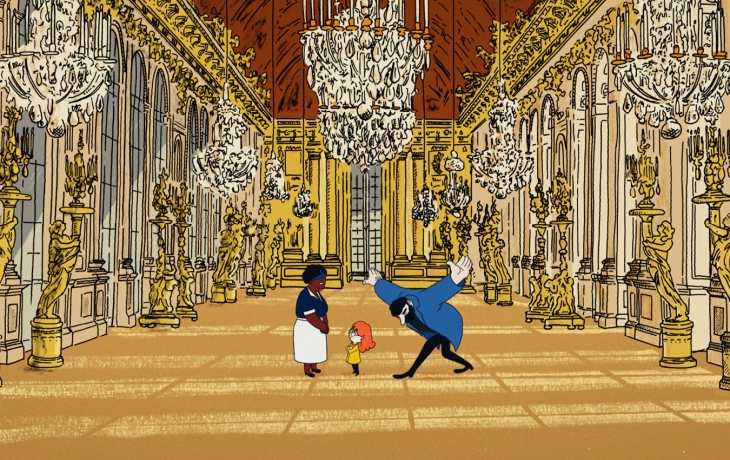 Dans le palais des glaces, 3 personnages