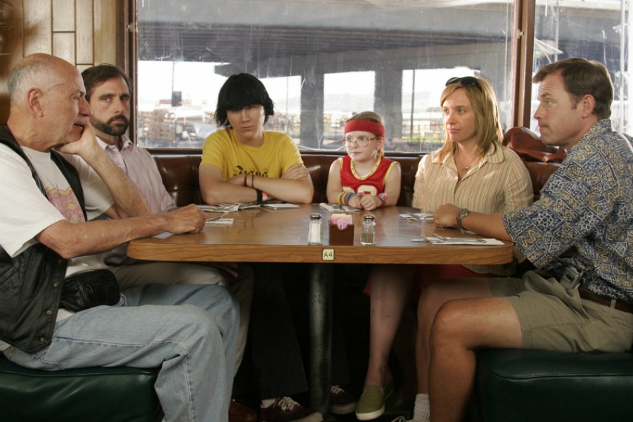 Famille dans un Diner.