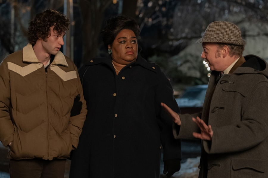 Les 3 protagonistes dehors dans le froid