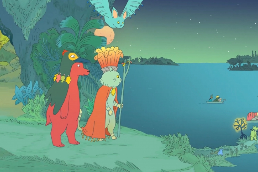 Des animaux au bord de l'eau