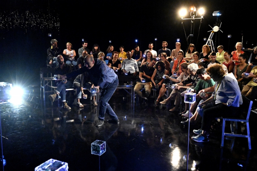 Interaction entre le public et Thomas Sillard 