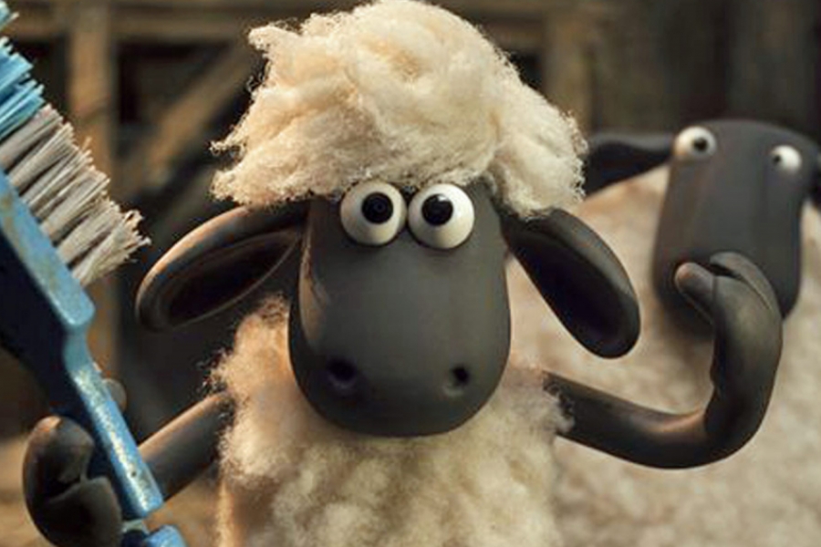 Un mouton qui se brosse 