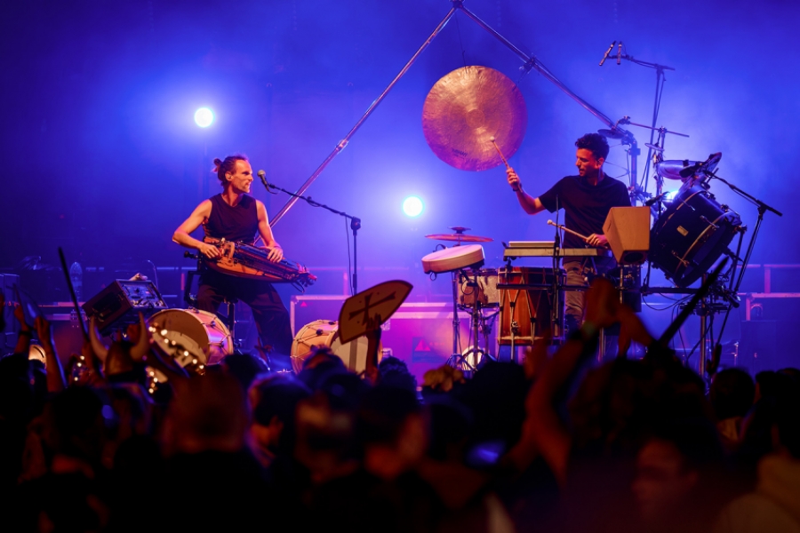 Concert de Strom avec du public